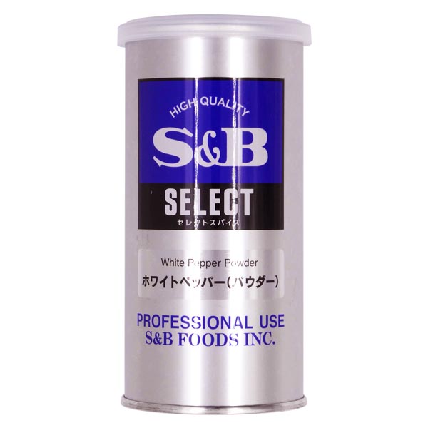 S&B エスビー ホワイトペッパー S缶 80g