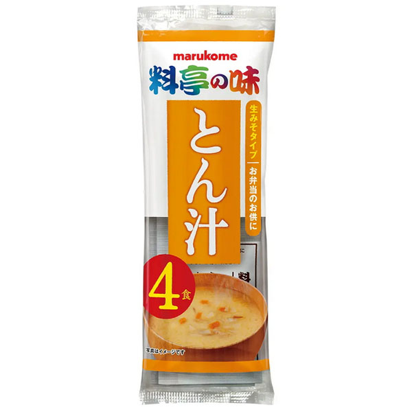 マルコメ 生みそ汁 料亭の味 豚汁 4食