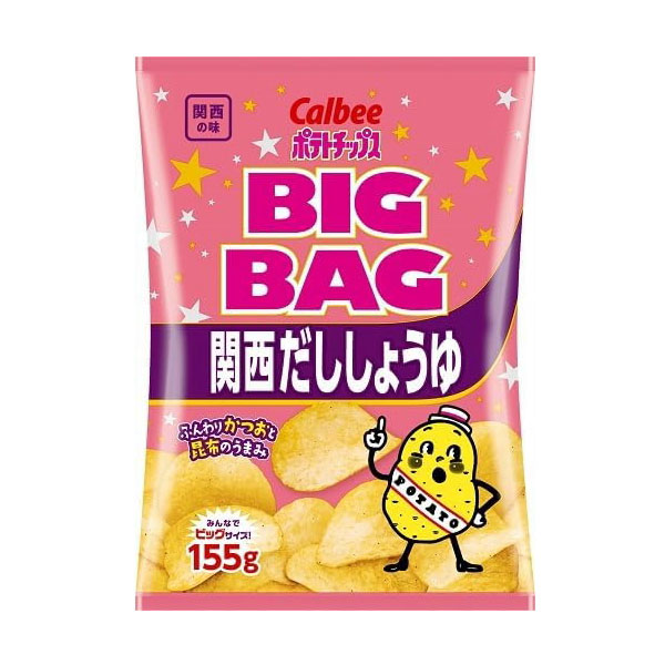 カルビー ポテトチップス 関西だししょうゆ BIGBAG ビッグバッグ 1箱12入