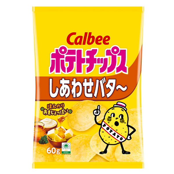 カルビー ポテトチップス しあわせバタ〜 60g 1箱12入