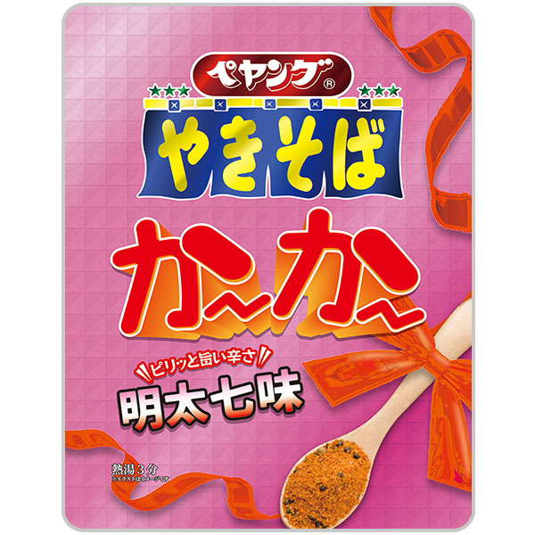 ペヤング やきそばかーかー明太七味 1箱18食×2