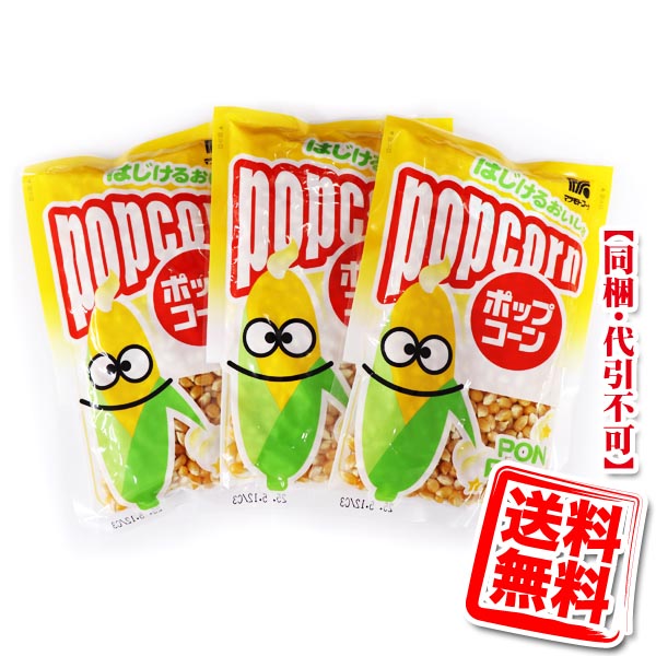 ポップコーン 200g×3個 メール便 送料無料 同梱・代引不可