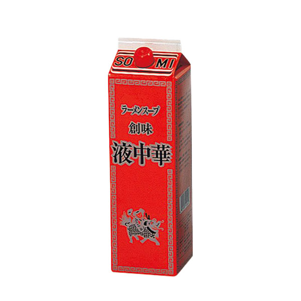 創味食品 ラーメンスープ 液中華 1800ml (1.8L) 紙パック