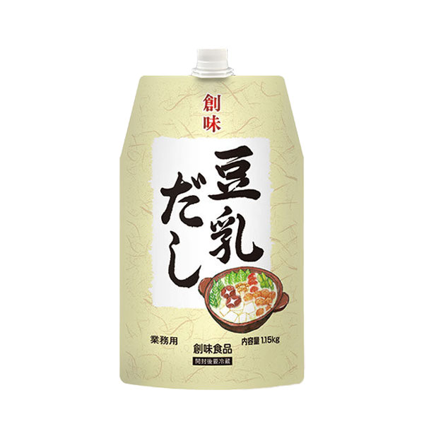 創味商品 豆乳だし 1150g (1.15kg) 口栓付き スタンディングパウチ