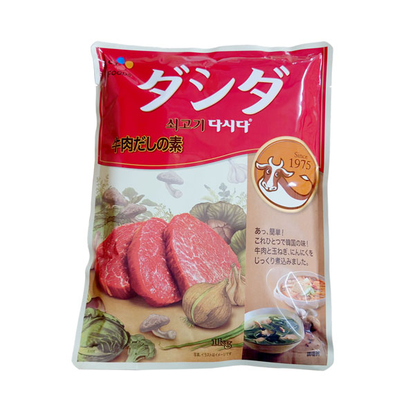 CJ FOODS 牛肉 ダシダ 1000g (1kg) 大袋 牛肉だしの素 韓国調味料