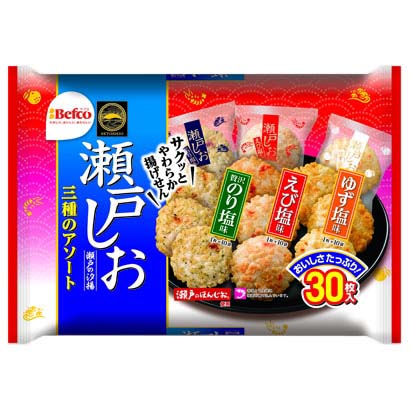栗山米菓 F 瀬戸の汐揚 アソート 30枚入 1箱10袋