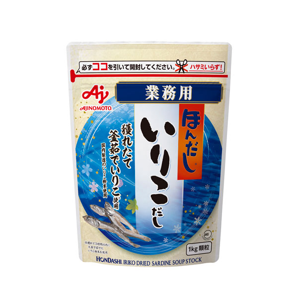 Ajinomoto ほんだし いりこだし 1kg 顆粒タイプ チャック付袋