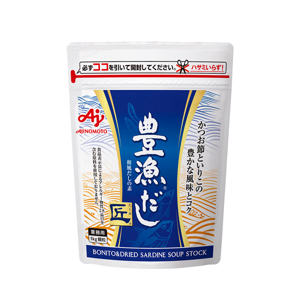 Ajinomoto 豊漁だし 匠 (たくみ) 1kg 顆粒タイプ チャック付袋