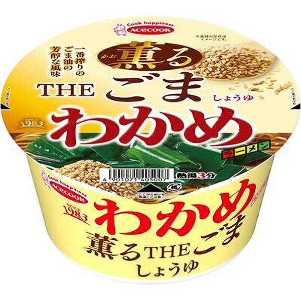 エースコック わかめラーメン 薫るTHEごましょうゆ 1箱12食