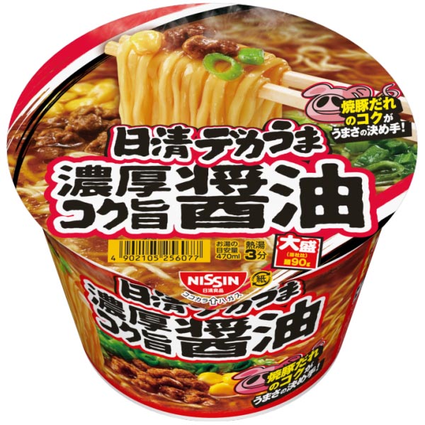 日清食品 日清デカうま 濃厚コク旨醤油 1箱12食