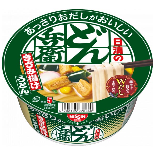 日清食品 日清のあっさりおだしがおいしいどん兵衛 きざみ揚げうどん 1箱12食