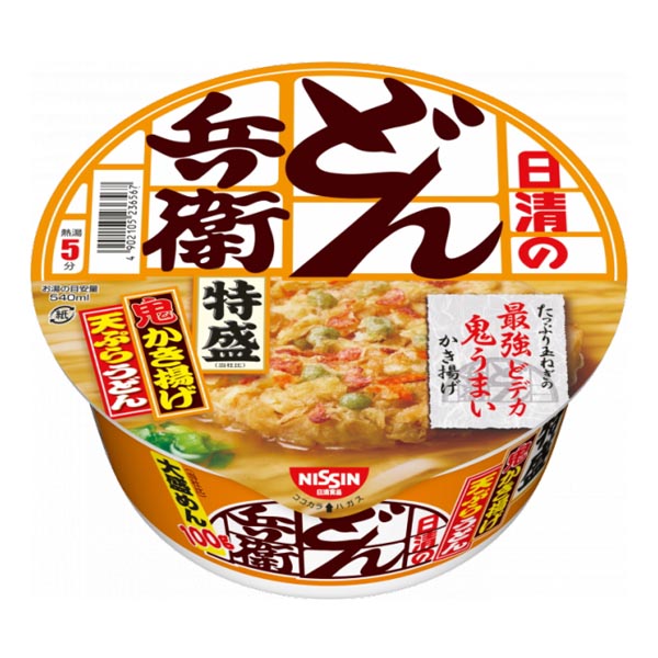 日清食品 日清のどん兵衛 特盛かき揚げうどん 1箱12食