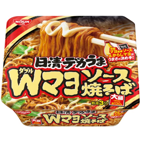 日清食品 日清デカうま Wマヨソース焼そば 1箱12食