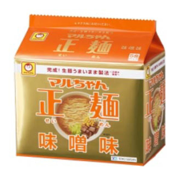 東洋水産 マルちゃん正麺 味噌味 1箱5食入×6袋
