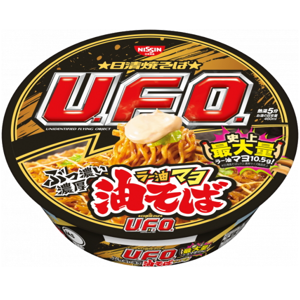 日清焼そばU.F.O. UFO 油そば ラー油マヨ 1箱12食