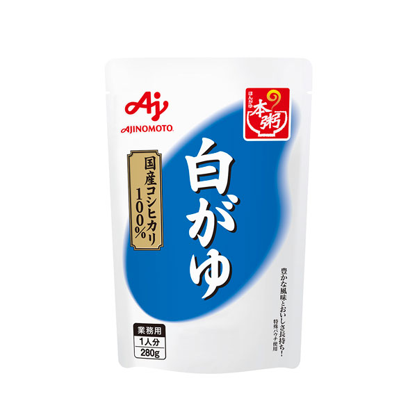 Ajinomoto 本粥 (ほんがゆ) 白がゆ 280g レトルトパウチ