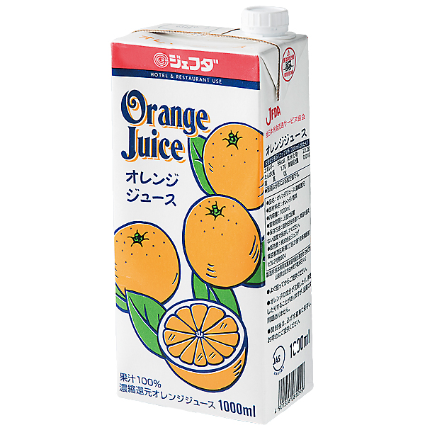 100%オレンジジュース 1L JFDA ジェフダ
